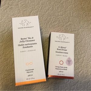 Drunk Elephant Beste No. 9 and O-Bloos Rosi Glow Drops